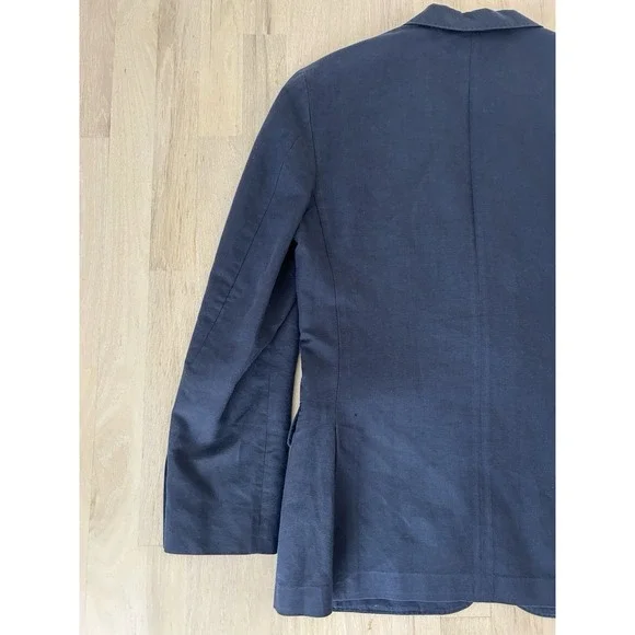 J CREW Ludlow Blue Linen Cotton Blend Blazer Sportcoat Sz 36s Slim - Picture 10 of 12